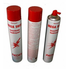 Aérosol Mega Shot anti guêpes et frelons